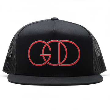 All Black Orange God Before Me Snapback