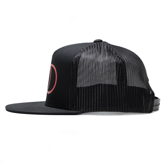 All Black Orange God Before Me Snapback