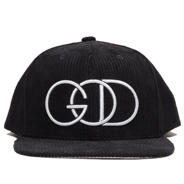 Corduroy Black Snow White Brim God Snapback